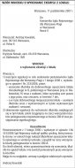 Wzór wniosku o wykonanie eksmisji z
lokalu Wniosek o wykonanie eksmisji z lokalu
należy skierować do komornika, a nie sądu (Rozmiar: 111109 bajtów)